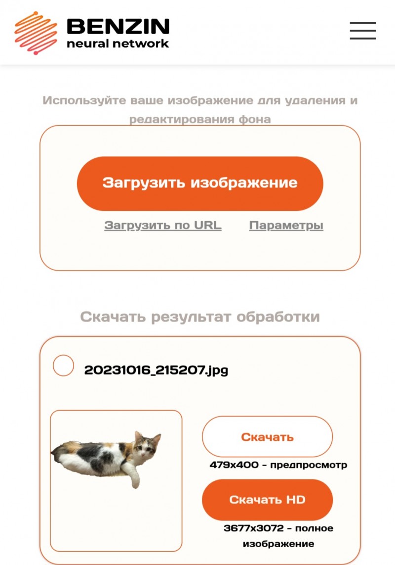 удалить фон нейросетью