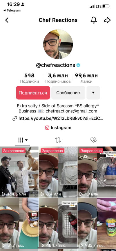 просмотры ТикТок
