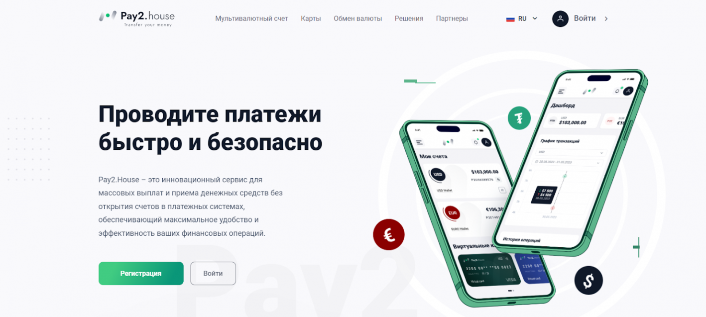 Pay2.House, виртуальные карты