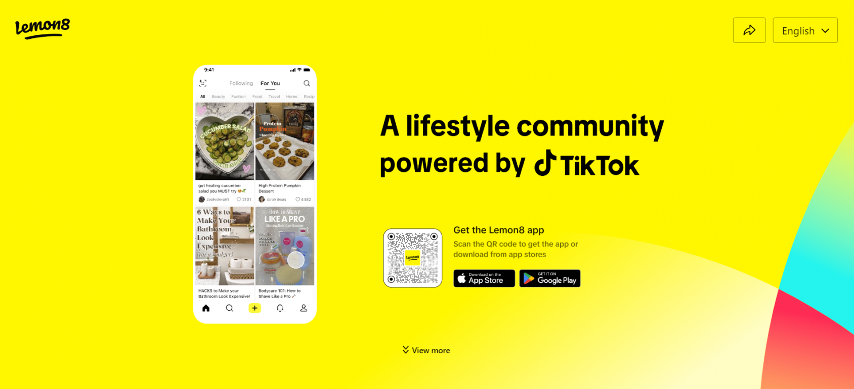Посадочная страница Lemon8-app.com