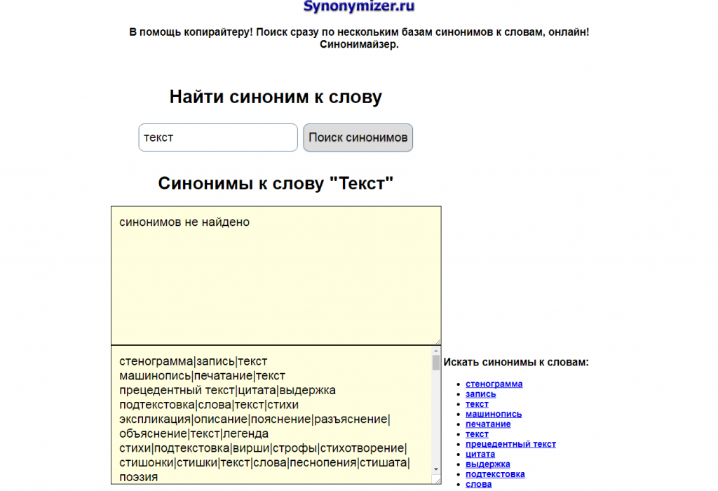Сервисы для проверки текста