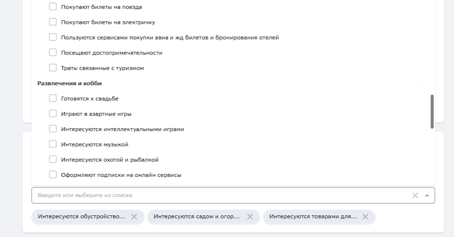 настройка таргетинга по интересам