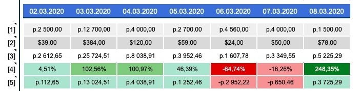 таблица для учета бюджета и заработка