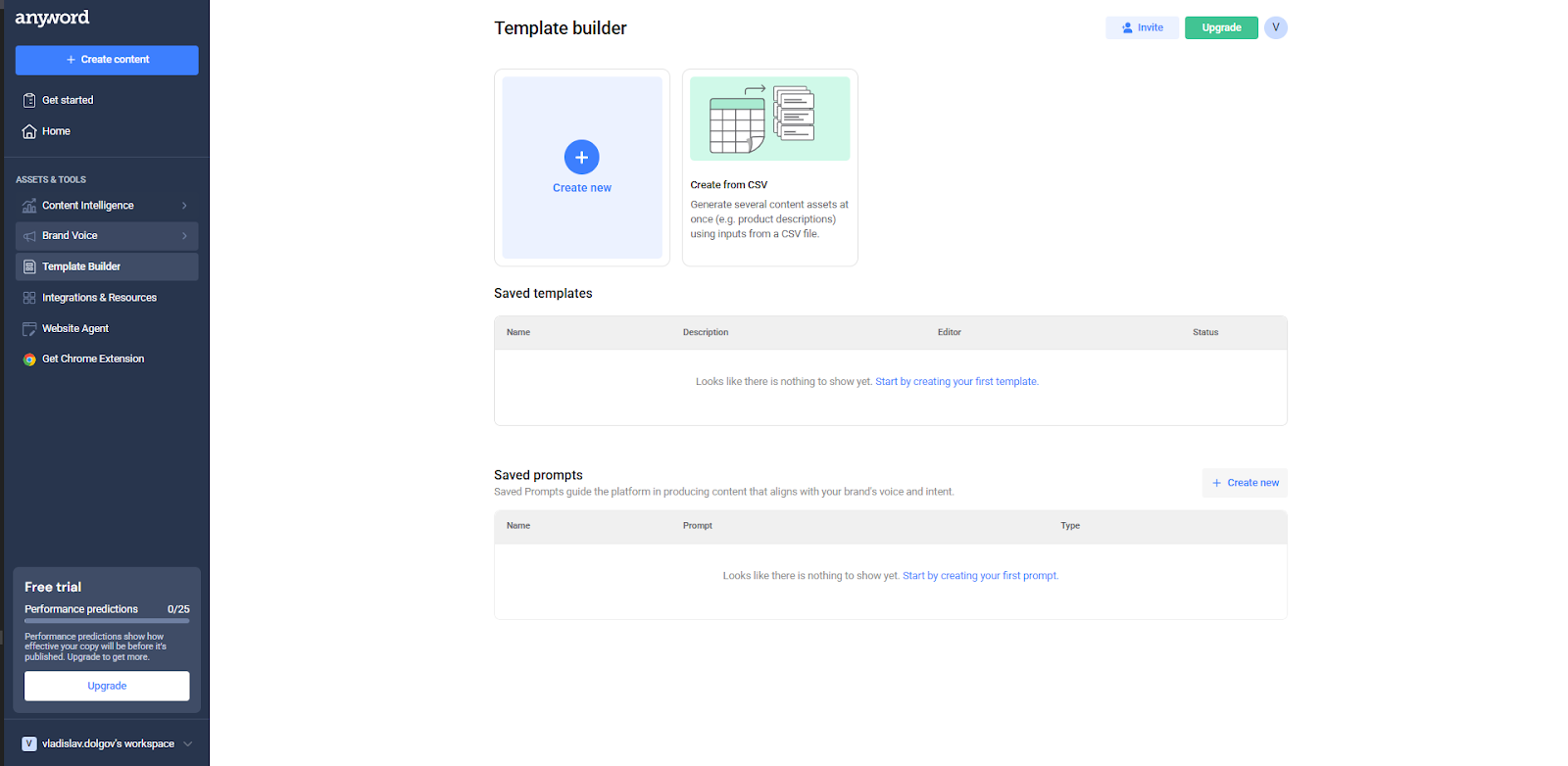 Template Builder Anyword