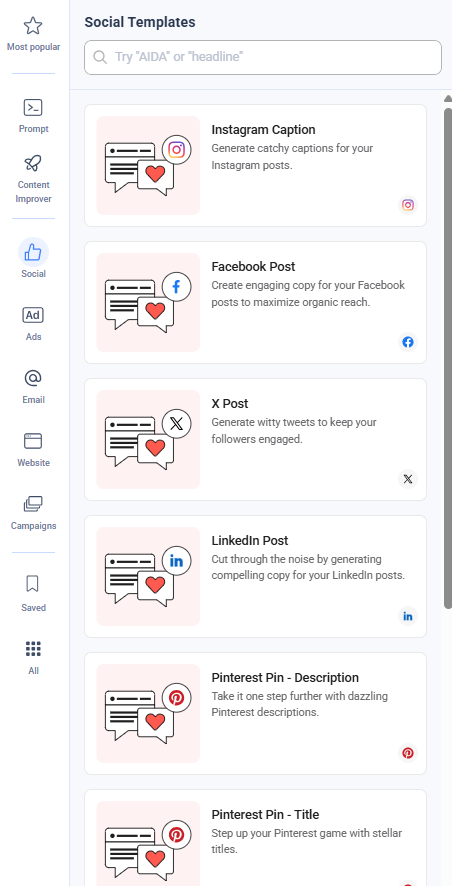 Social Templates